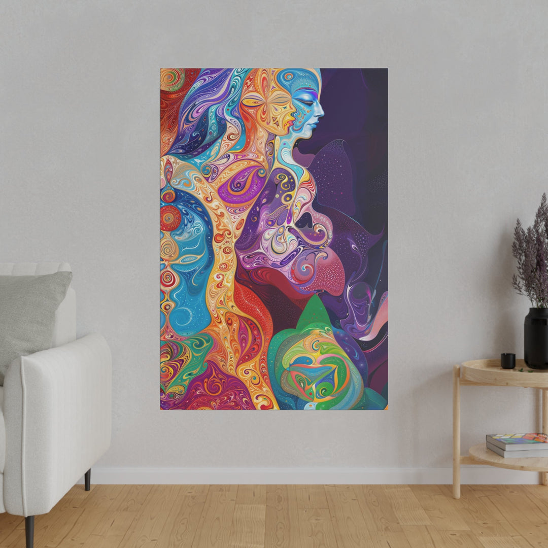 Vibrant Psychedelic Dreams - Matte Canvas - Canvas - g(0D·IO) - 32" x 32" (Square) - 0.75'' -