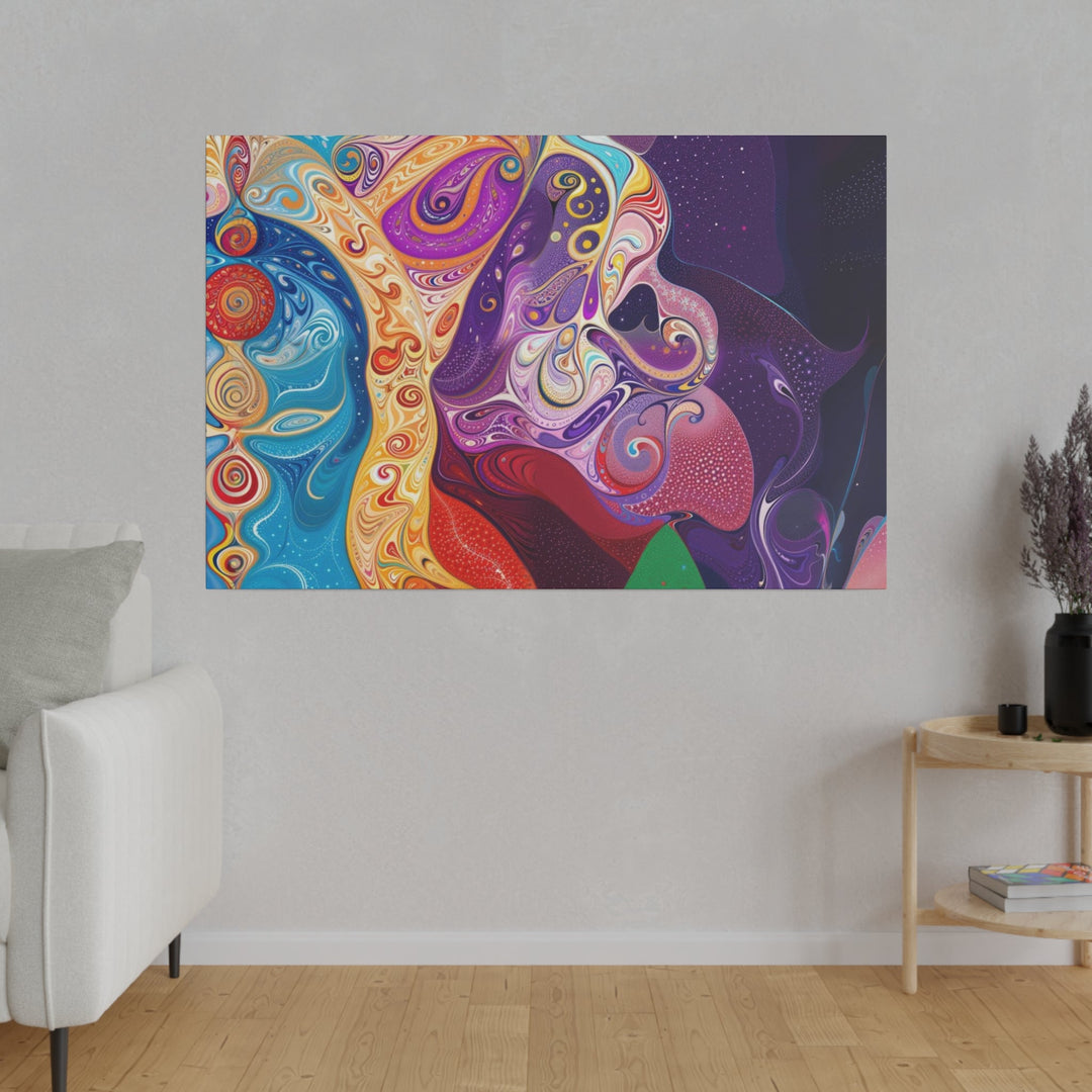 Vibrant Psychedelic Dreams - Matte Canvas - Canvas - g(0D·IO) - 32" x 32" (Square) - 0.75'' -