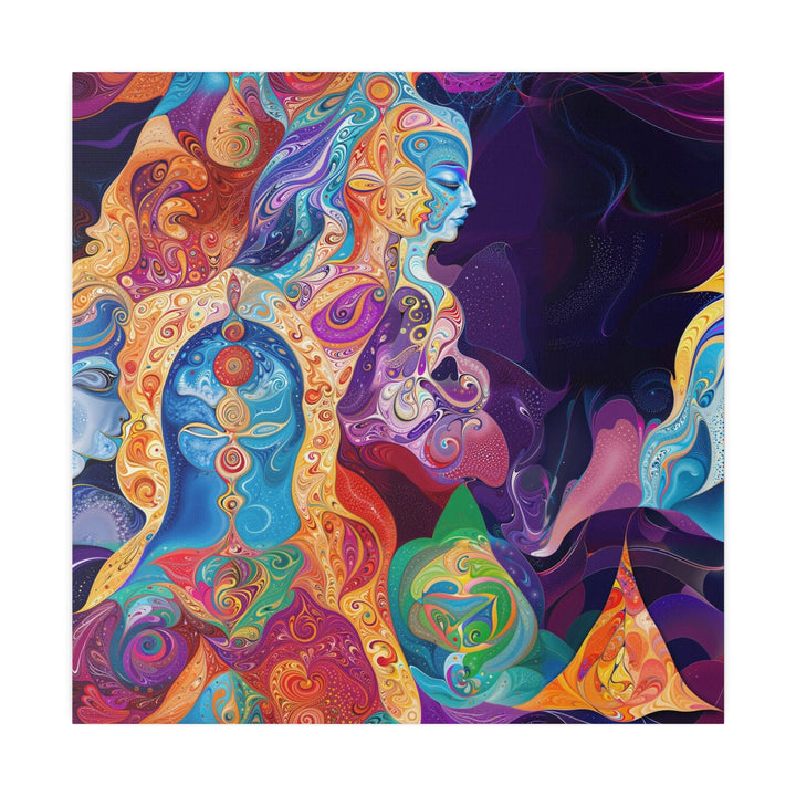 Vibrant Psychedelic Dreams - Matte Canvas - Canvas - g(0D·IO) - 32" x 32" (Square) - 0.75'' -