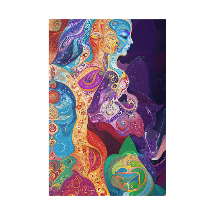 Vibrant Psychedelic Dreams - Matte Canvas - Canvas - g(0D·IO) - 32″ x 48″ (Vertical) - 0.75'' -