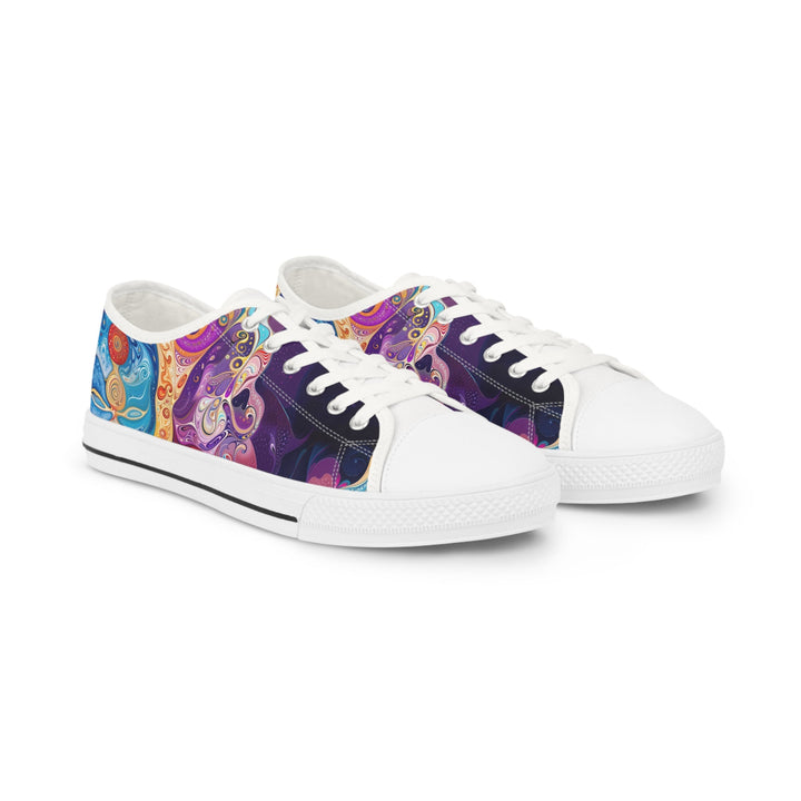 Vibrant Psychedelic Dreams - Men's Lowtop Sneakers - Shoes - g(0D·IO) - US 5 - White sole -