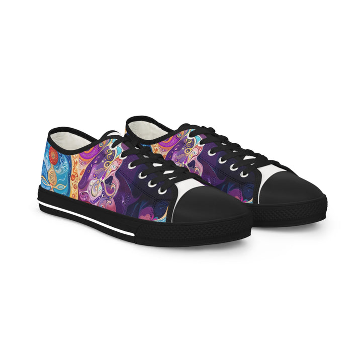 Vibrant Psychedelic Dreams - Men's Lowtop Sneakers - Shoes - g(0D·IO) - US 5 - Black sole -