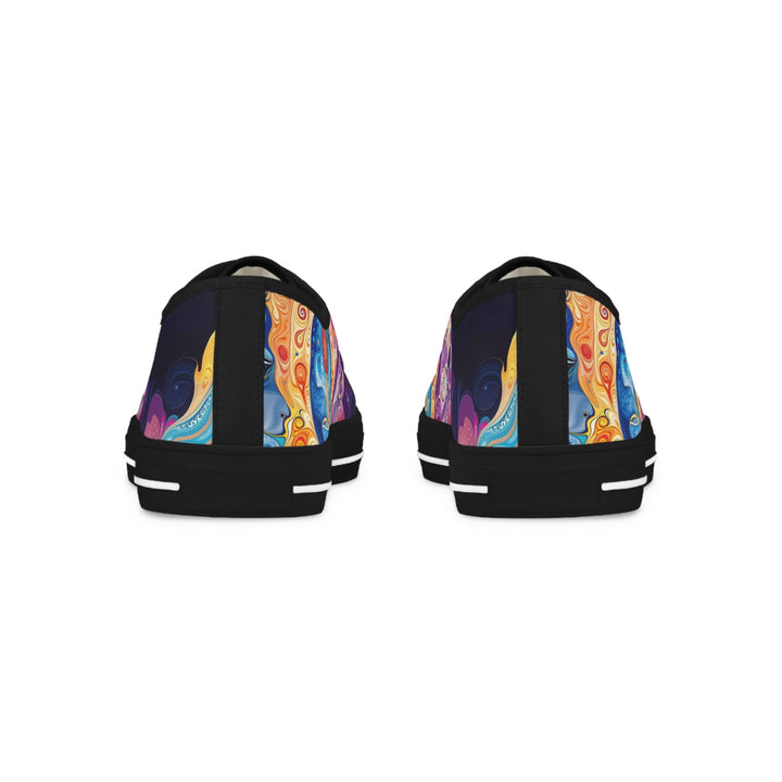 Vibrant Psychedelic Dreams - Men's Lowtop Sneakers - Shoes - g(0D·IO) - US 5 - Black sole -