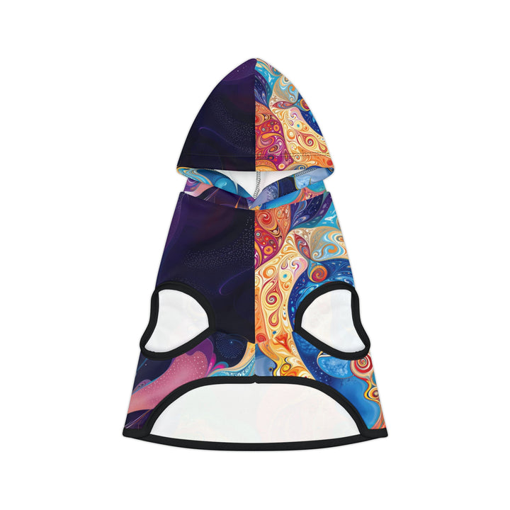 Vibrant Psychedelic Dreams - Pet Hoodie - Pets - g(0D·IO) - XXS - Black Rib -