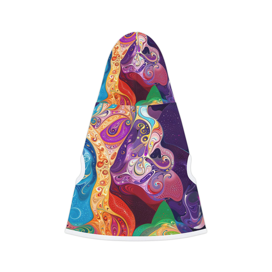 Vibrant Psychedelic Dreams - Pet Hoodie - Pets - g(0D·IO) - XXS - Black Rib -