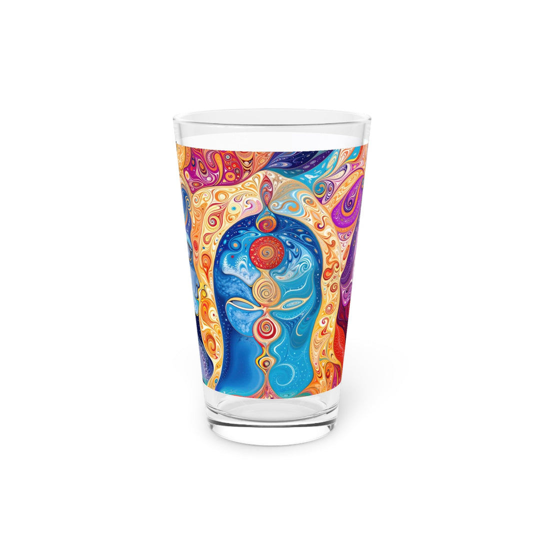 Vibrant Psychedelic Dreams - Pint Glass - Mug - g(0D·IO) - 16oz - -