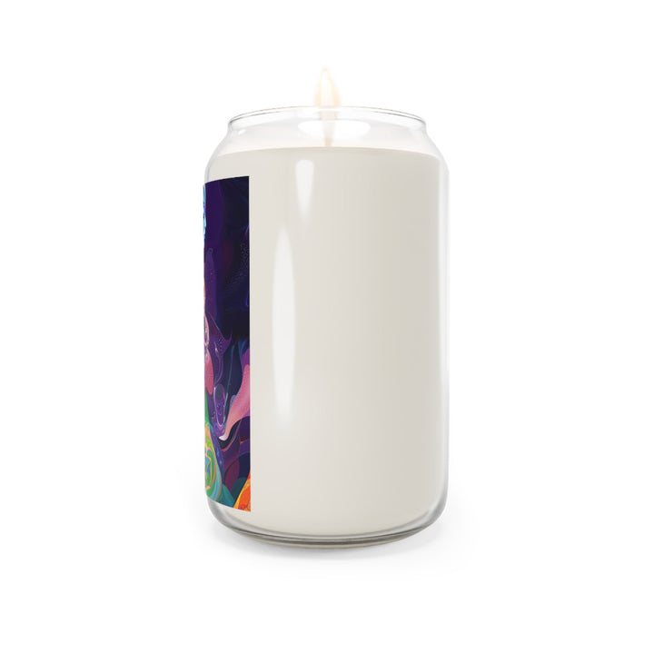 Vibrant Psychedelic Dreams - Scented Candle - Home Decor - g(0D·IO) - Vanilla Bean - 13.75oz -