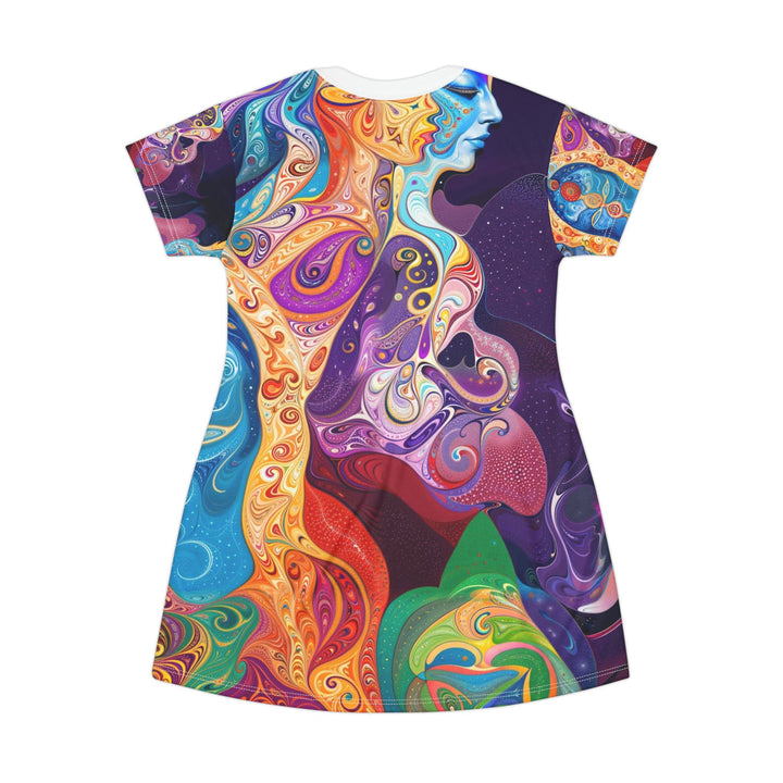 Vibrant Psychedelic Dreams - T-Shirt Dress - All Over Prints - g(0D·IO) - XS - -