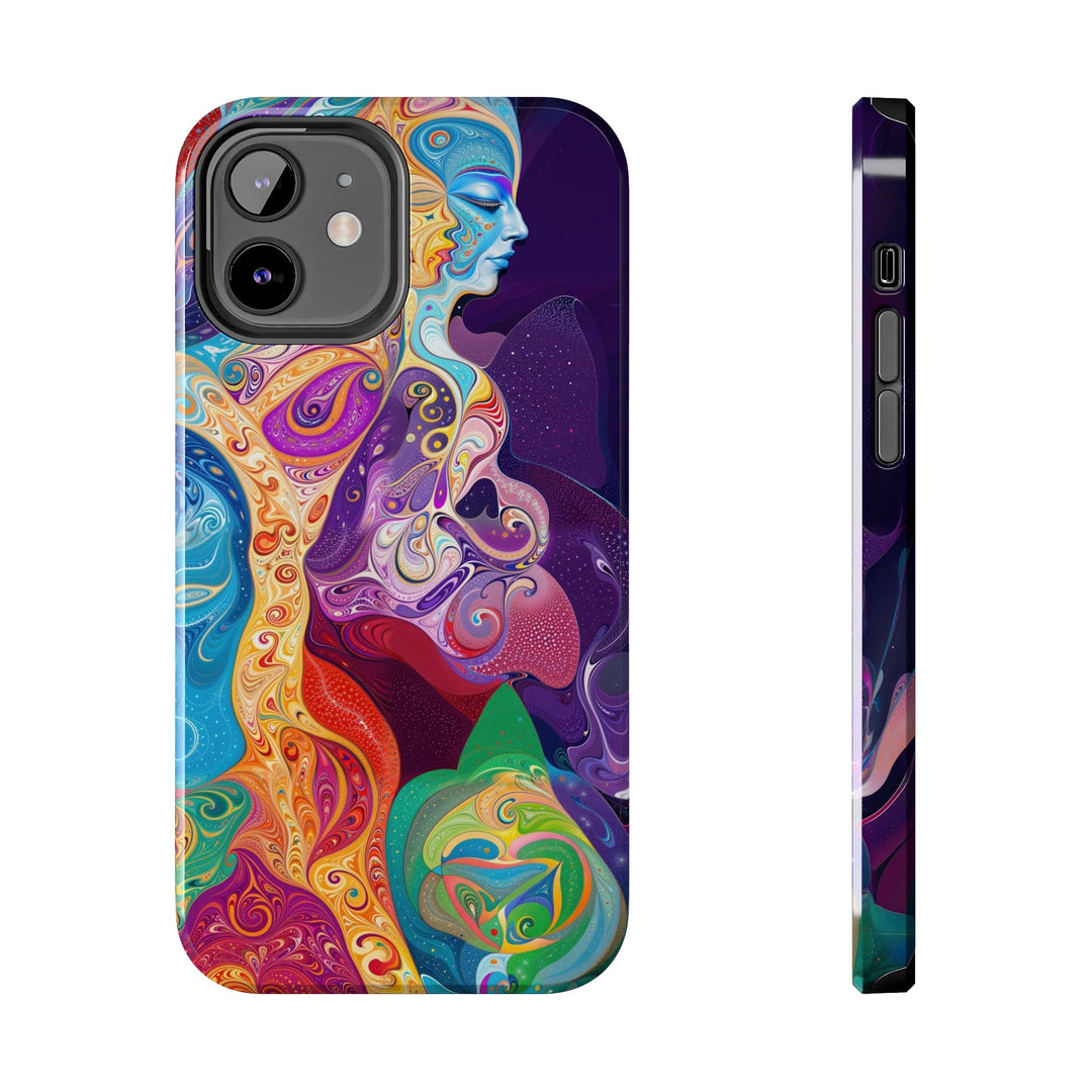 Vibrant Psychedelic Dreams - Tough Phone Case - Phone Case - g(0D·IO) - iPhone 12 - -