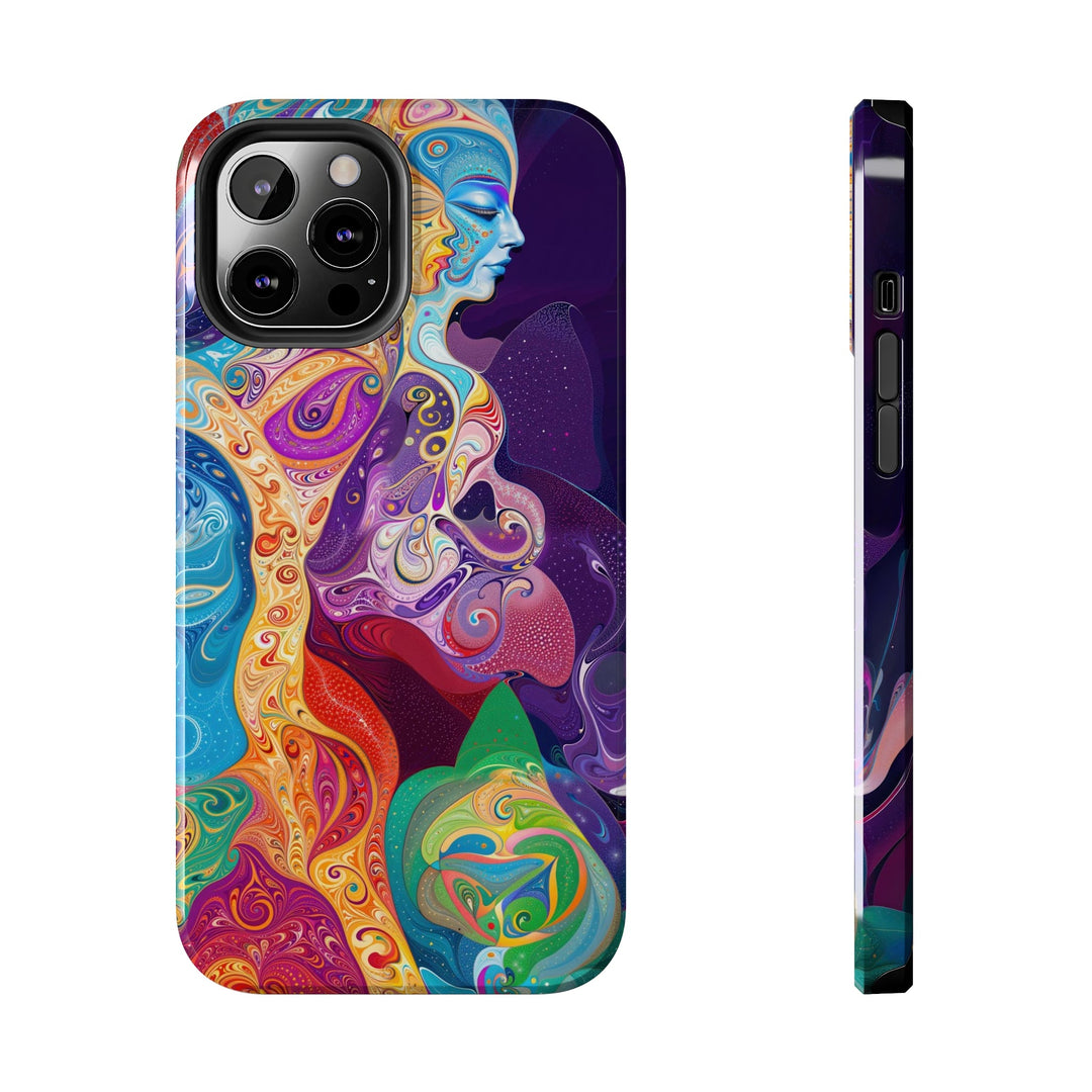 Vibrant Psychedelic Dreams - Tough Phone Case - Phone Case - g(0D·IO) - iPhone 12 Pro Max - -