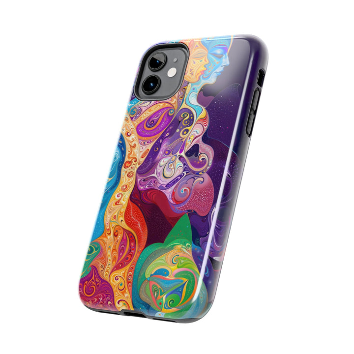 Vibrant Psychedelic Dreams - Tough Phone Case - Phone Case - g(0D·IO) - iPhone 13 Mini - -