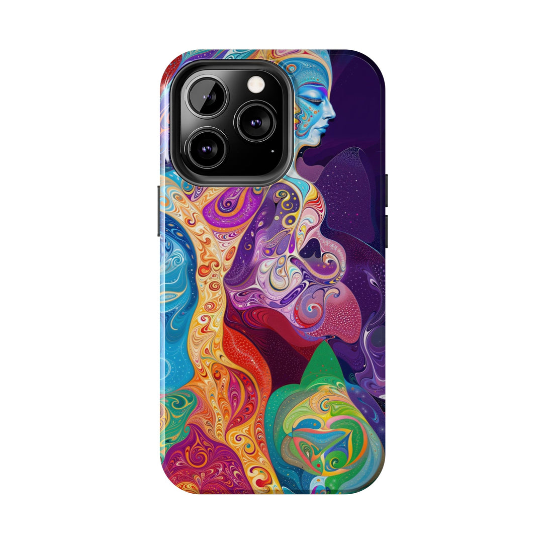 Vibrant Psychedelic Dreams - Tough Phone Case - Phone Case - g(0D·IO) - iPhone 13 Mini - -