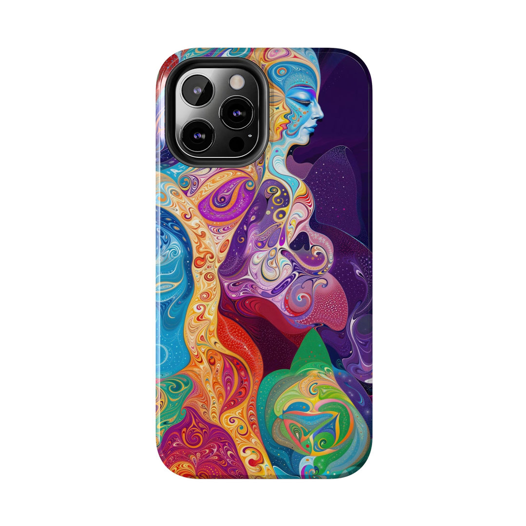 Vibrant Psychedelic Dreams - Tough Phone Case - Phone Case - g(0D·IO) - iPhone 13 Mini - -