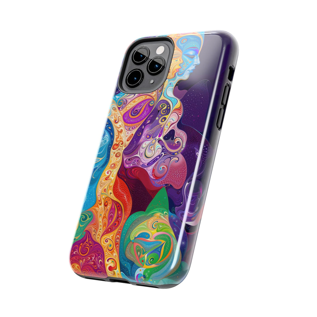 Vibrant Psychedelic Dreams - Tough Phone Case - Phone Case - g(0D·IO) - iPhone 13 Mini - -