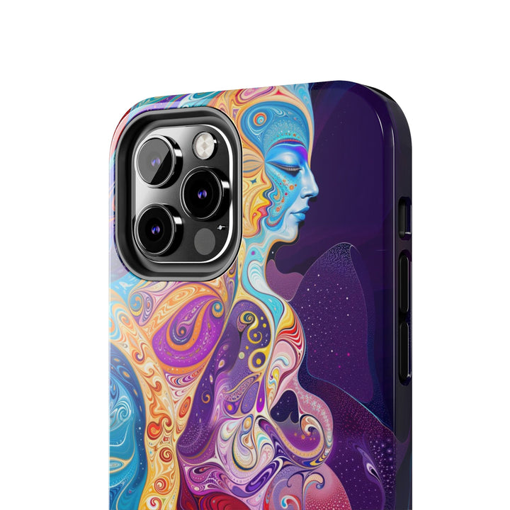 Vibrant Psychedelic Dreams - Tough Phone Case - Phone Case - g(0D·IO) - iPhone 13 Mini - -