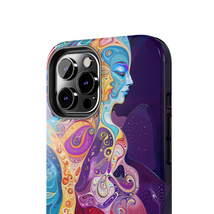 Vibrant Psychedelic Dreams - Tough Phone Case - Phone Case - g(0D·IO) - iPhone 13 Mini - -