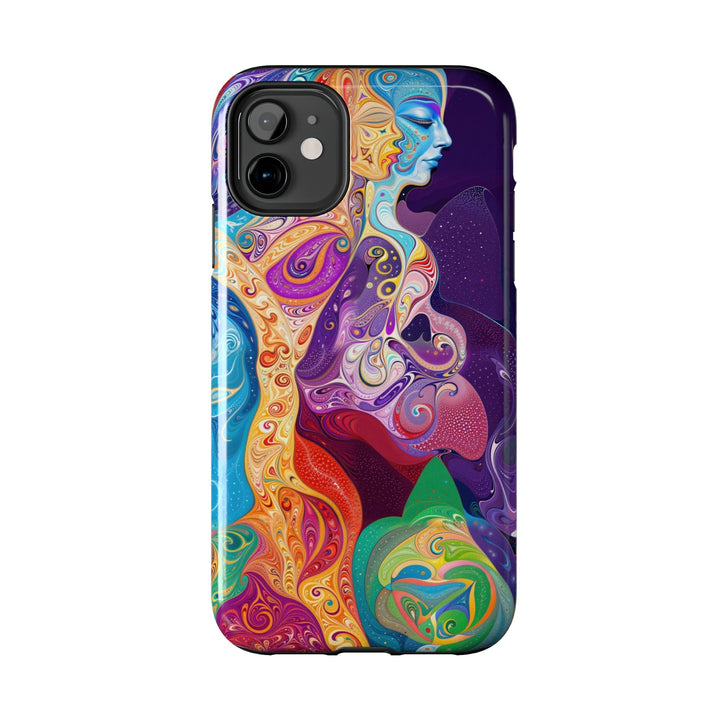 Vibrant Psychedelic Dreams - Tough Phone Case - Phone Case - g(0D·IO) - iPhone 13 Mini - -