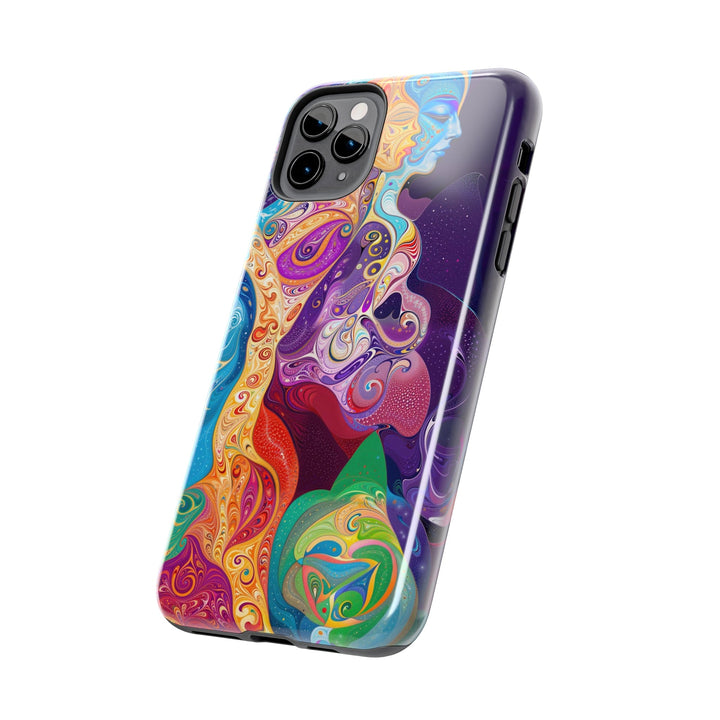 Vibrant Psychedelic Dreams - Tough Phone Case - Phone Case - g(0D·IO) - iPhone 13 Mini - -