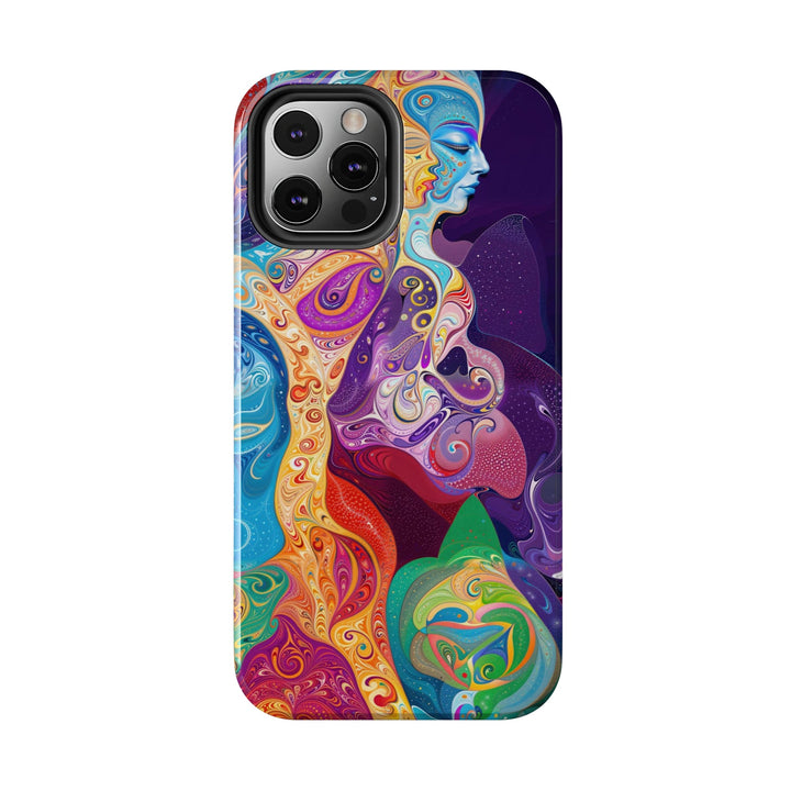 Vibrant Psychedelic Dreams - Tough Phone Case - Phone Case - g(0D·IO) - iPhone 13 Mini - -