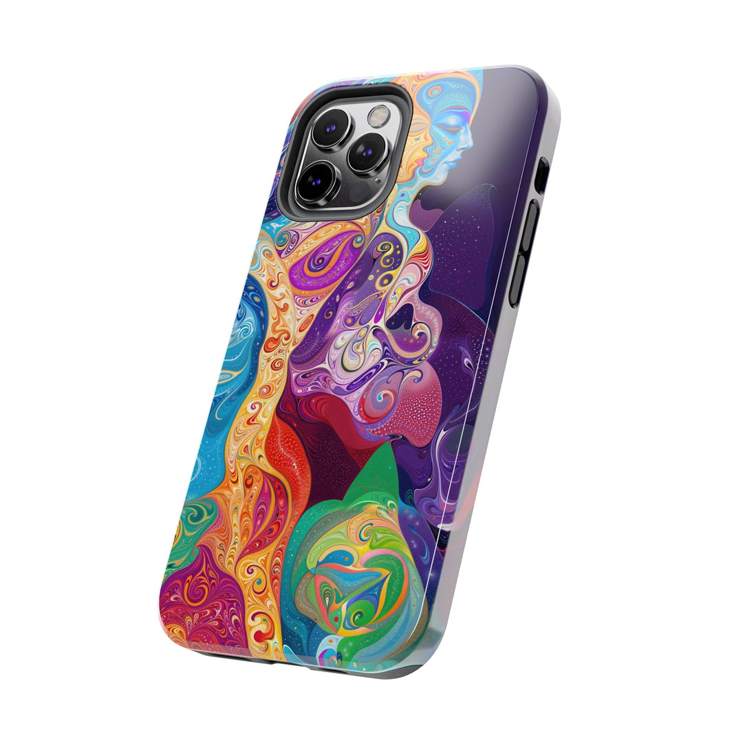 Vibrant Psychedelic Dreams - Tough Phone Case - Phone Case - g(0D·IO) - iPhone 13 Mini - -