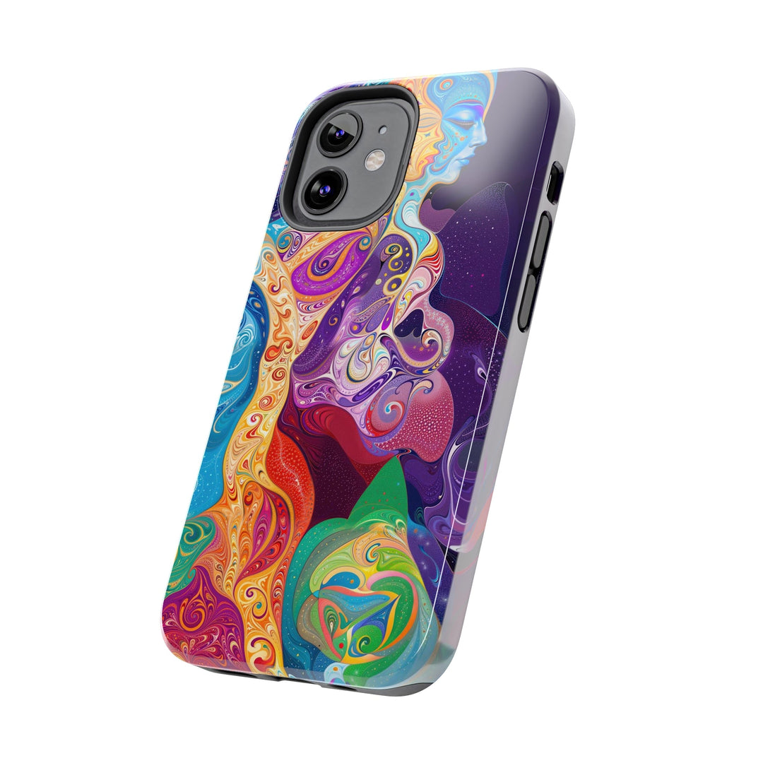 Vibrant Psychedelic Dreams - Tough Phone Case - Phone Case - g(0D·IO) - iPhone 13 Mini - -