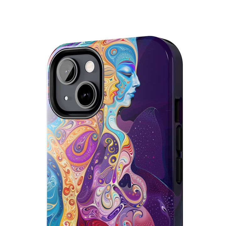 Vibrant Psychedelic Dreams - Tough Phone Case - Phone Case - g(0D·IO) - iPhone 13 Mini - -