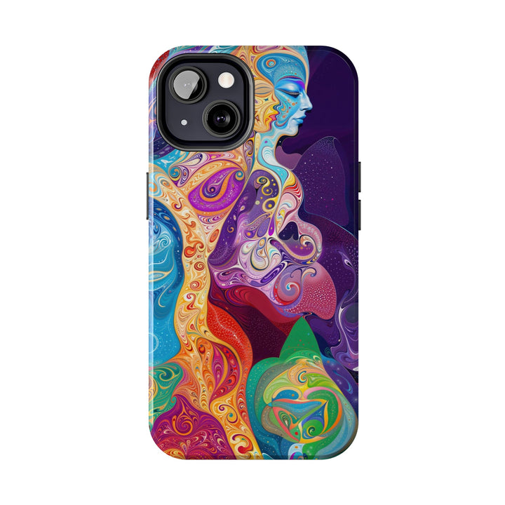 Vibrant Psychedelic Dreams - Tough Phone Case - Phone Case - g(0D·IO) - iPhone 13 Mini - -