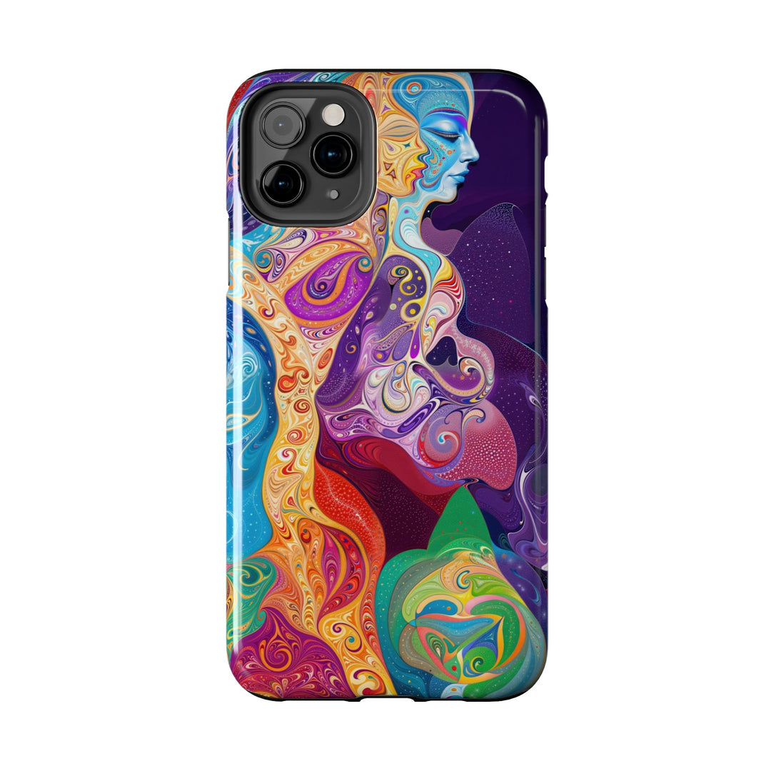 Vibrant Psychedelic Dreams - Tough Phone Case - Phone Case - g(0D·IO) - iPhone 13 Mini - -