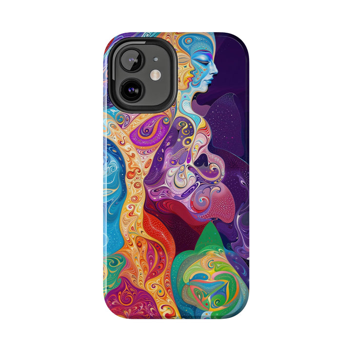 Vibrant Psychedelic Dreams - Tough Phone Case - Phone Case - g(0D·IO) - iPhone 13 Mini - -