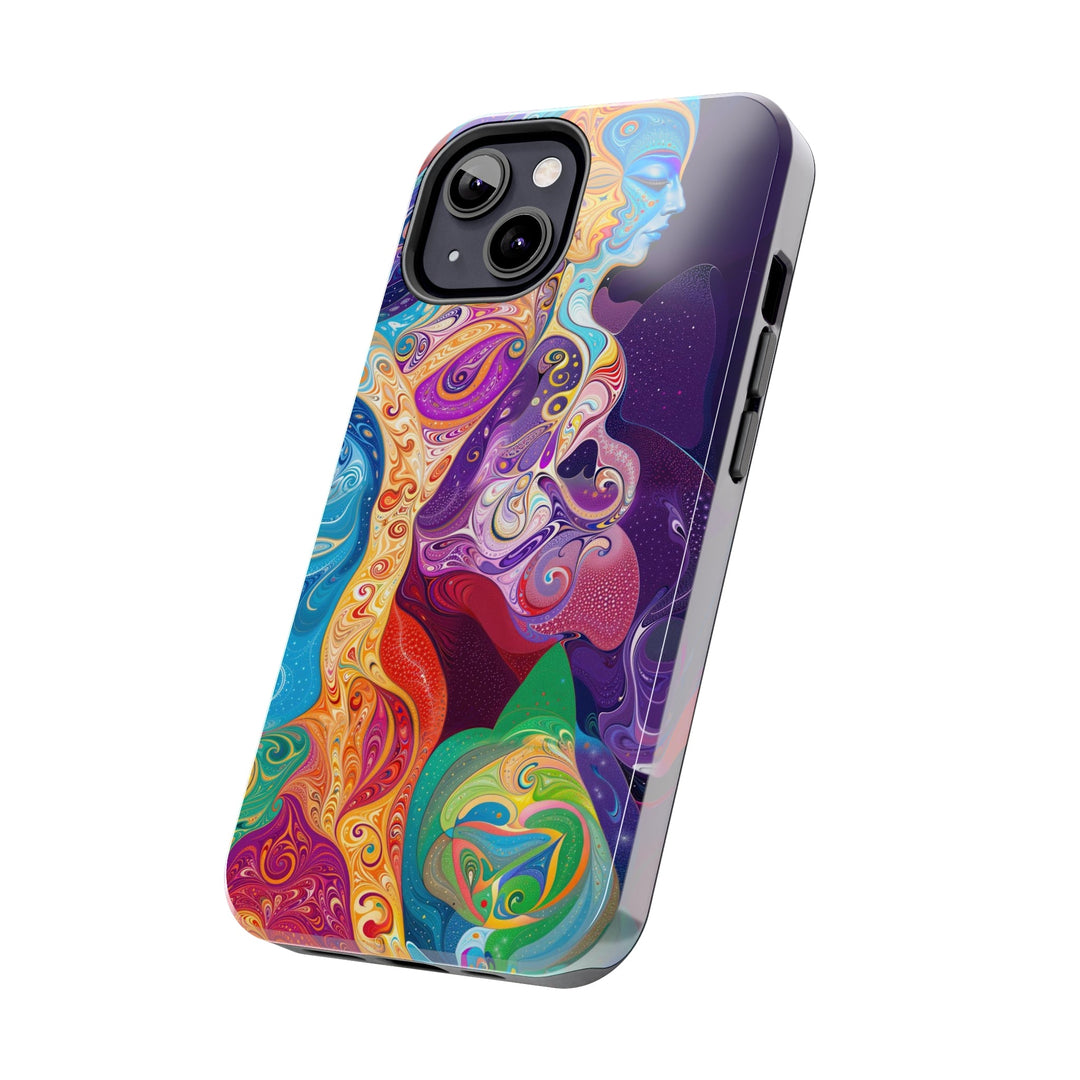 Vibrant Psychedelic Dreams - Tough Phone Case - Phone Case - g(0D·IO) - iPhone 13 Mini - -