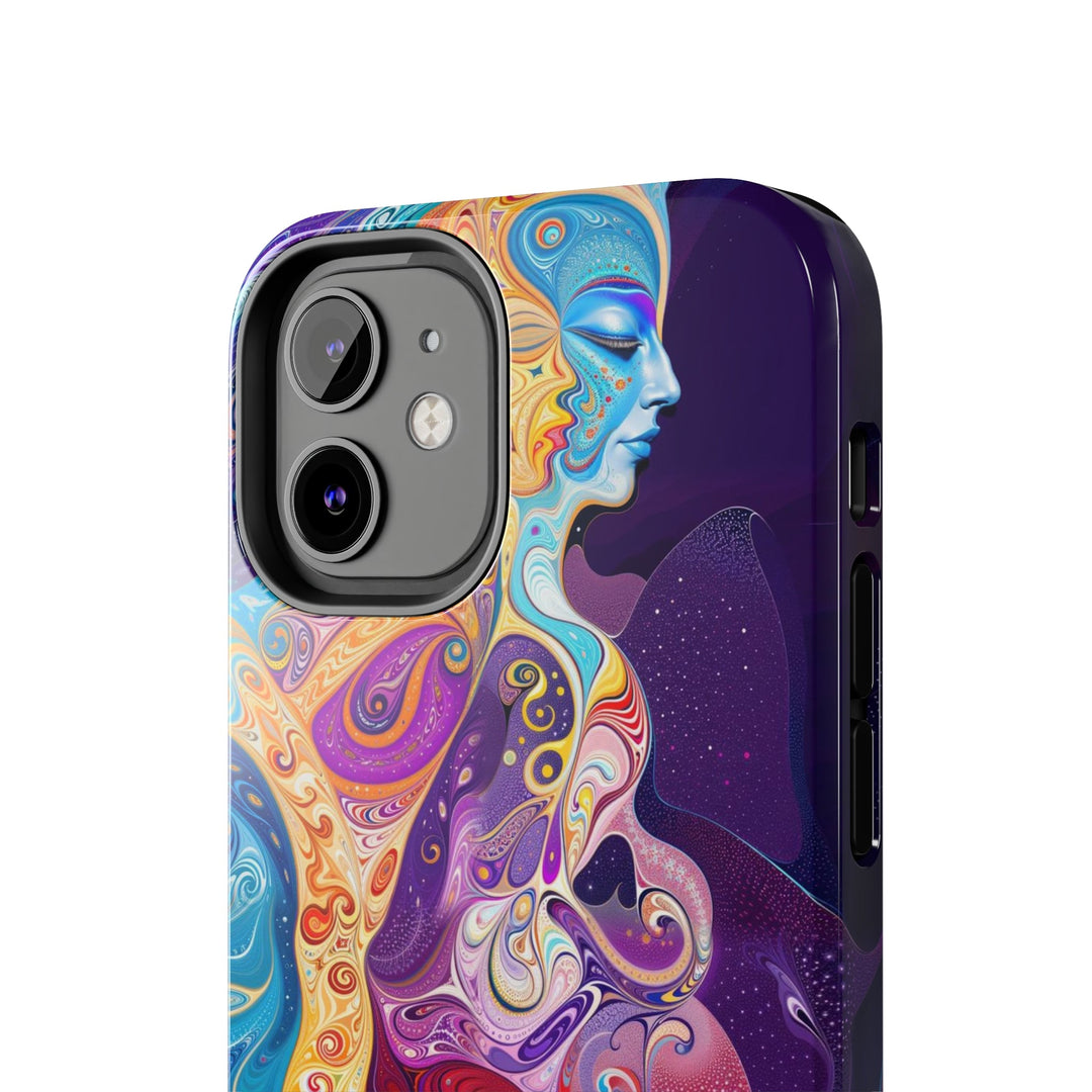 Vibrant Psychedelic Dreams - Tough Phone Case - Phone Case - g(0D·IO) - iPhone 13 Mini - -