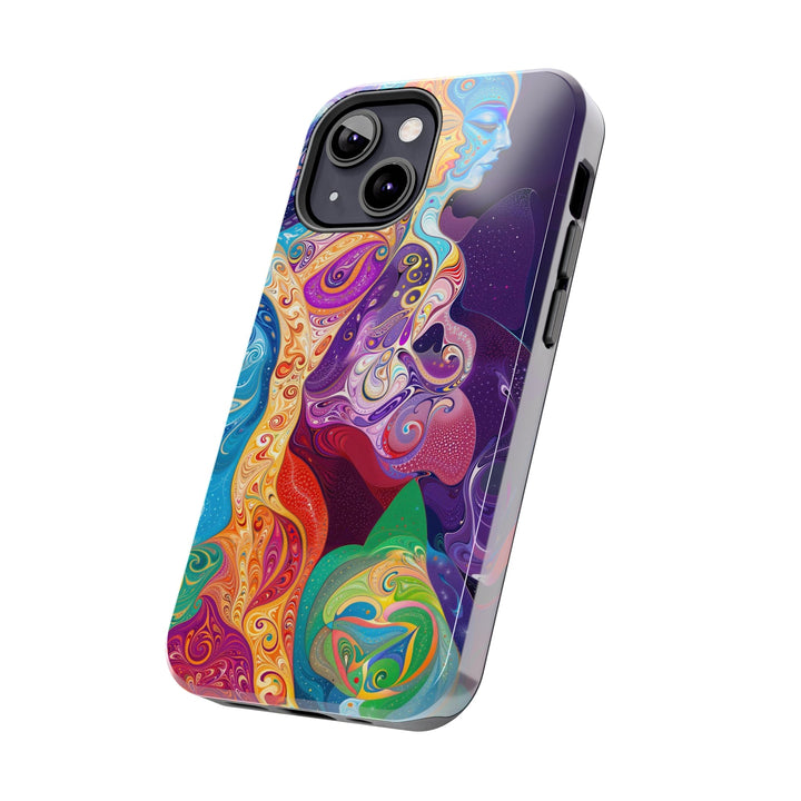 Vibrant Psychedelic Dreams - Tough Phone Case - Phone Case - g(0D·IO) - iPhone 13 Mini - -