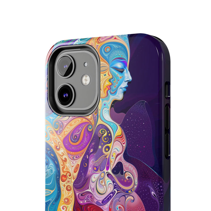 Vibrant Psychedelic Dreams - Tough Phone Case - Phone Case - g(0D·IO) - iPhone 13 Mini - -