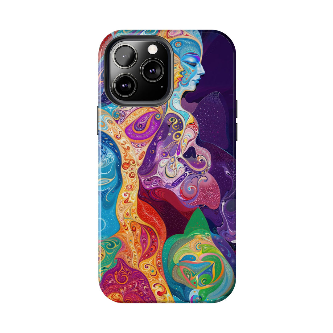 Vibrant Psychedelic Dreams - Tough Phone Case - Phone Case - g(0D·IO) - iPhone 13 Mini - -