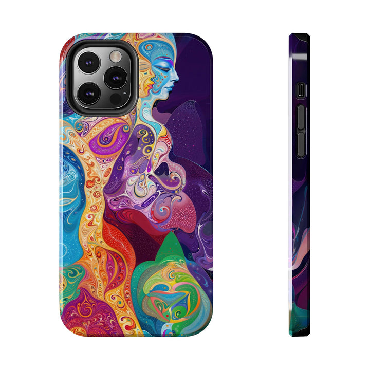 Vibrant Psychedelic Dreams - Tough Phone Case - Phone Case - g(0D·IO) - iPhone 12 Pro - -