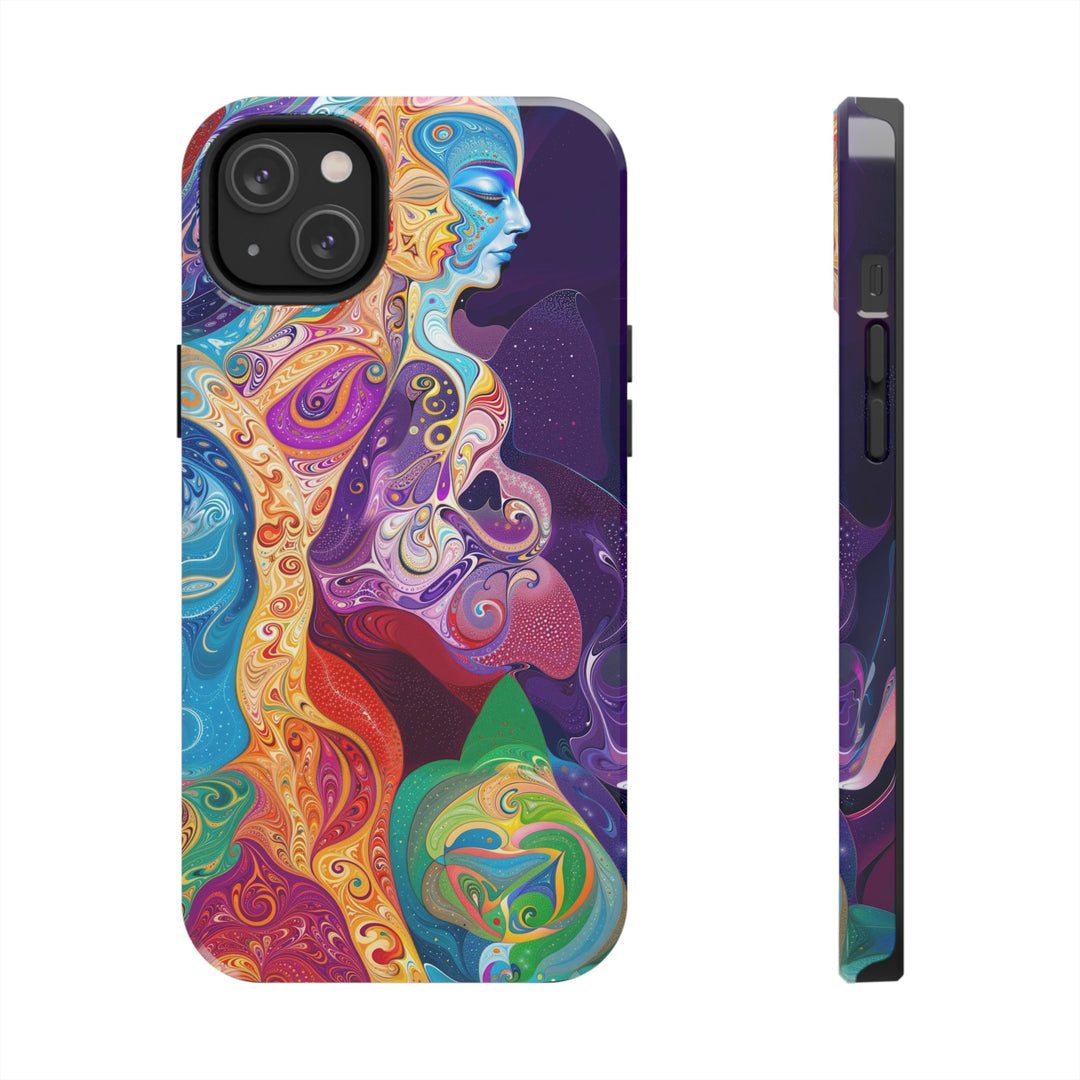 Vibrant Psychedelic Dreams - Tough Phone Case - Phone Case - g(0D·IO) - iPhone 14 Plus - -