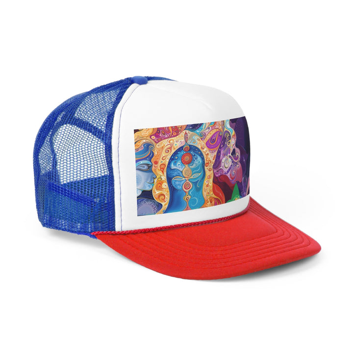 Vibrant Psychedelic Dreams - Trucker Hat - Hats - g(0D·IO) - Pink - One size -