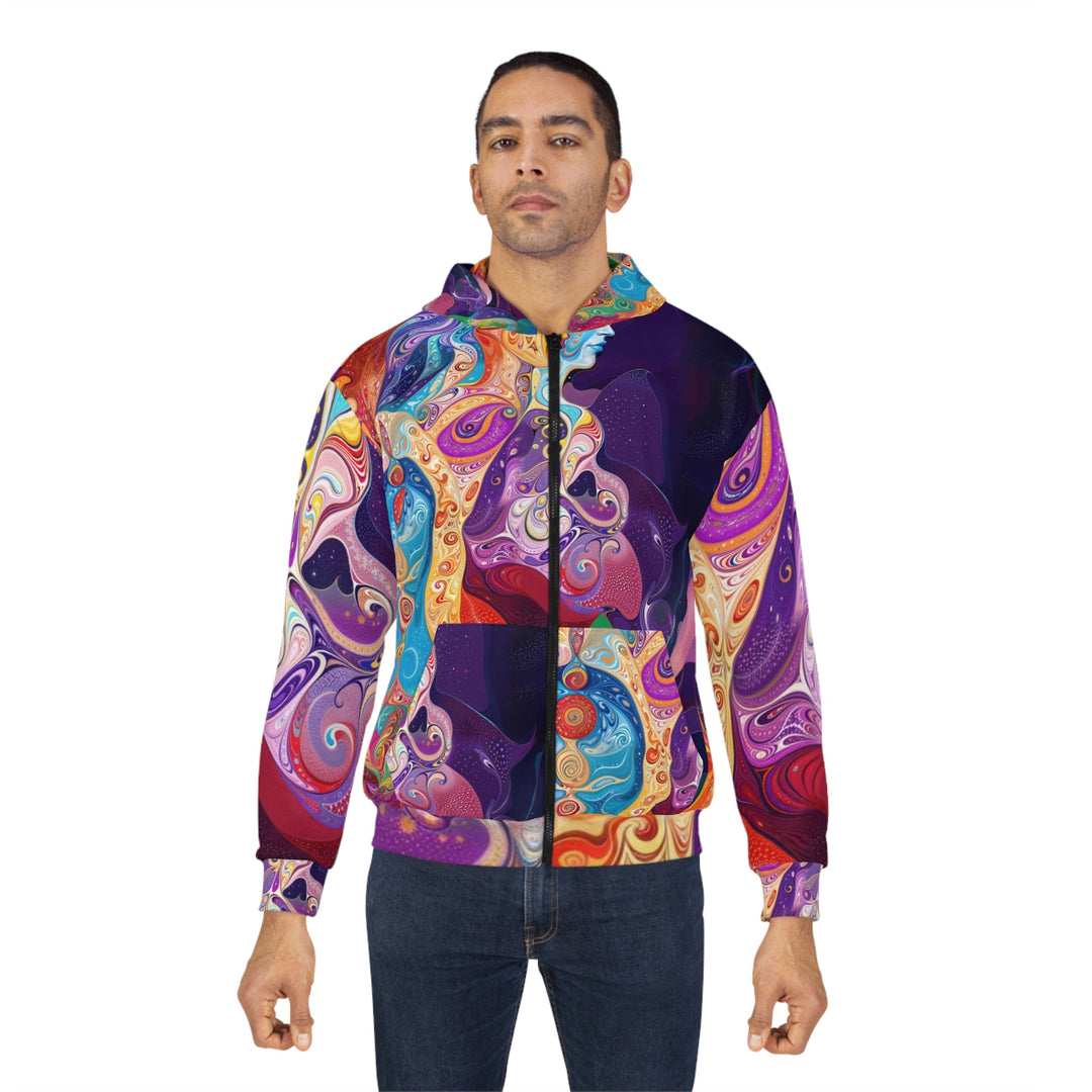 Vibrant Psychedelic Dreams - Unisex Zip Hoodie - All Over Prints - g(0D·IO) - XS - -