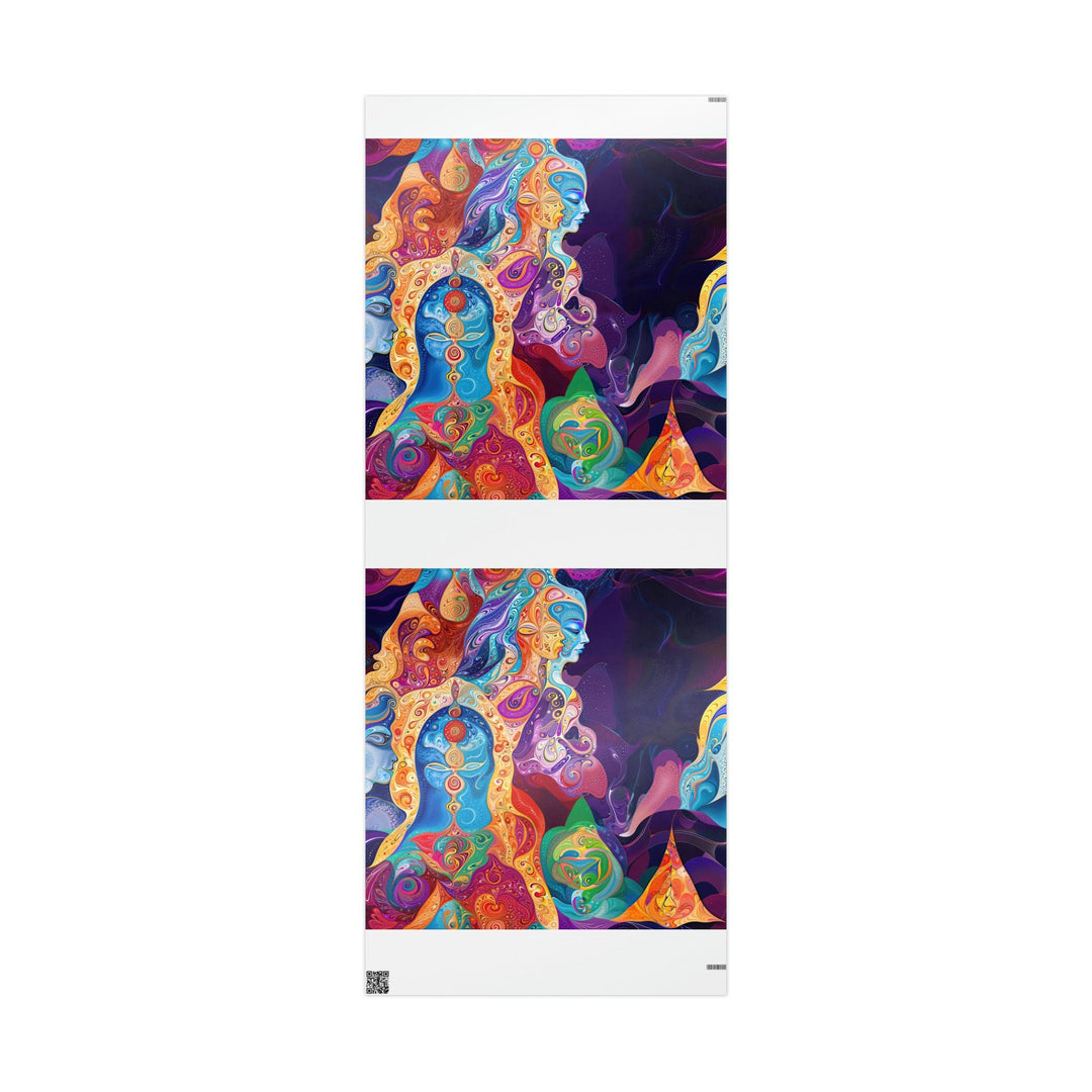 Vibrant Psychedelic Dreams - Wrapping Paper - Home Decor - g(0D·IO) - 30'' x 72'' - Glossy -