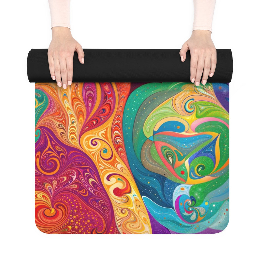 Vibrant Psychedelic Dreams - Yoga Mat - Home Decor - g(0D·IO) - 24” x 68” - -