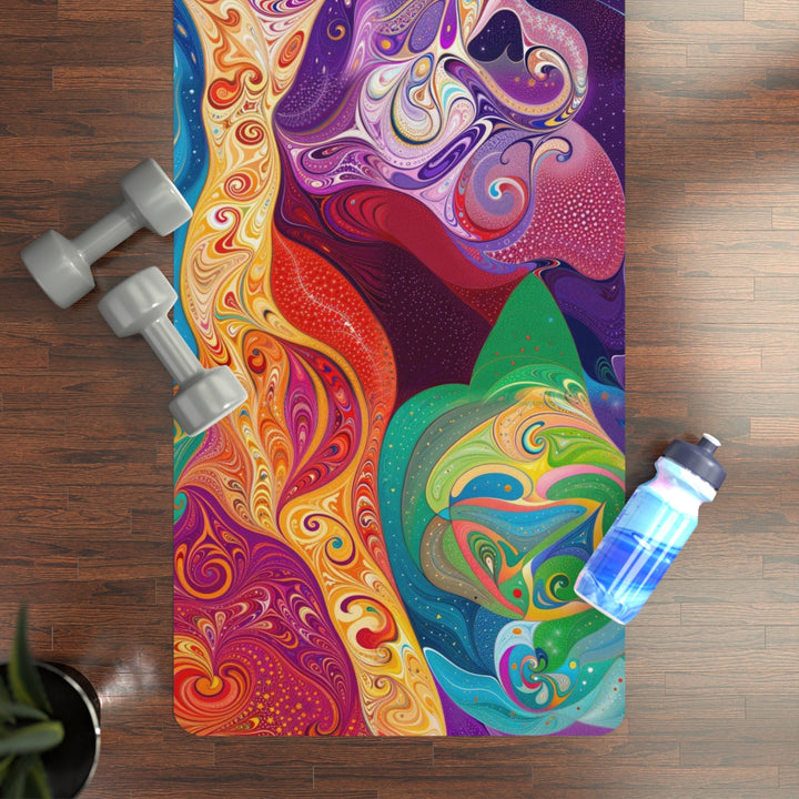 Vibrant Psychedelic Dreams - Yoga Mat - Home Decor - g(0D·IO) - 24” x 68” - -