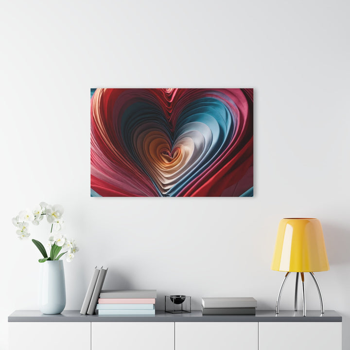 Vibrant Silk Heart - Acrylic Prints (French Cleat Hanging) - Home Decor - g(0D·IO) - 24" x 36" (Vertical) - 0.25'' -