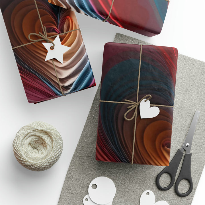 Vibrant Silk Heart - Wrapping Paper - Home Decor - g(0D·IO) - 30'' x 72'' - Matte -