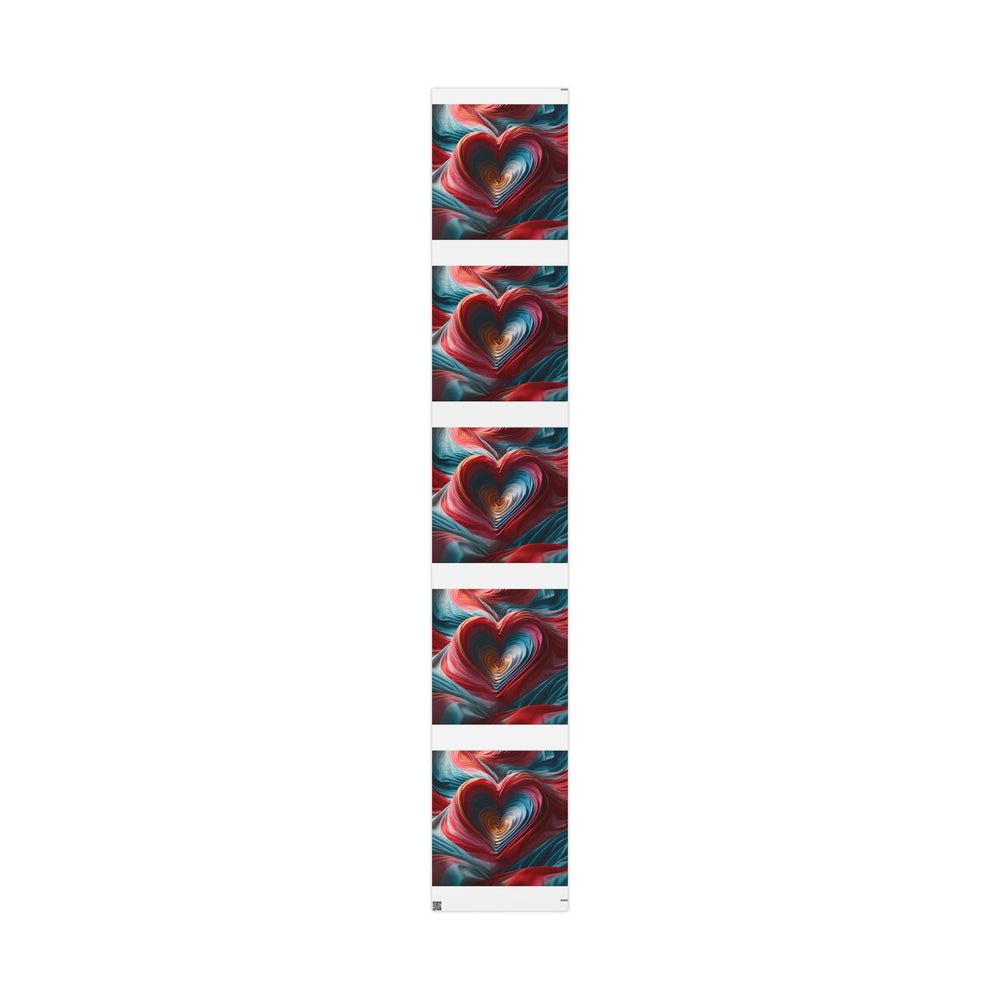Vibrant Silk Heart - Wrapping Paper - Home Decor - g(0D·IO) - 30" x 180" - Matte -