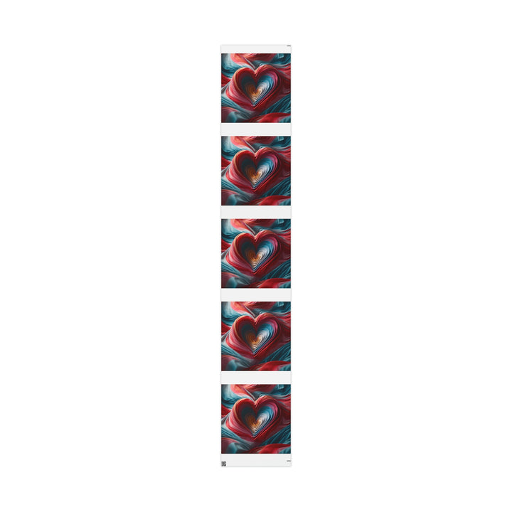 Vibrant Silk Heart - Wrapping Paper - Home Decor - g(0D·IO) - 30" x 180" - Matte -