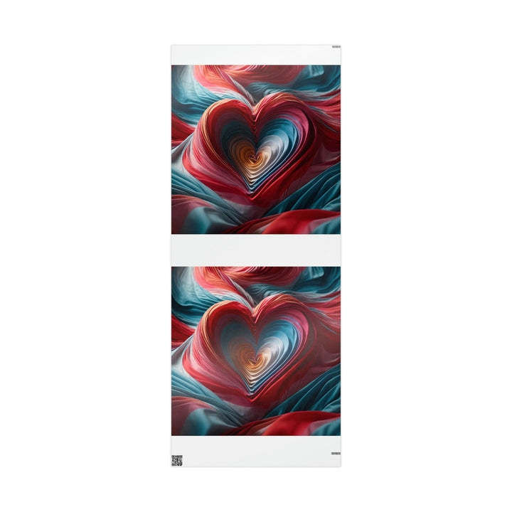Vibrant Silk Heart - Wrapping Paper - Home Decor - g(0D·IO) - 30'' x 72'' - Glossy -