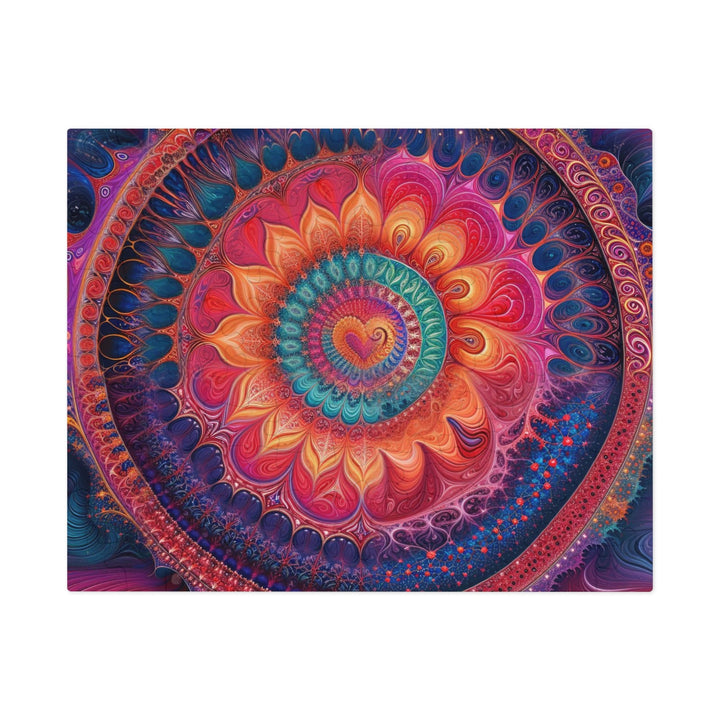 Vibrant Spiral Mandala - Jigsaw Puzzle (100, 252, 500, 1000 pieces) - Puzzle - g(0D·IO) - 9.6" × 8" (110 pcs) - -