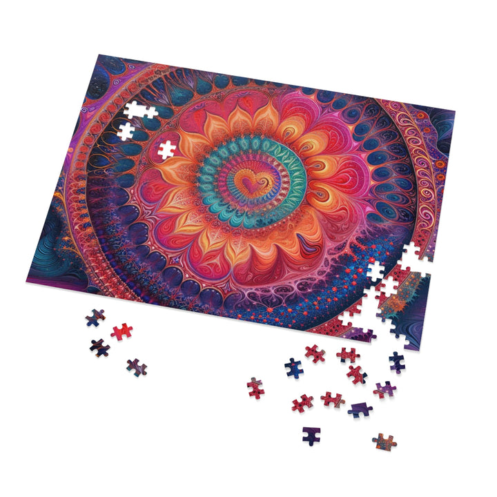 Vibrant Spiral Mandala - Jigsaw Puzzle (100, 252, 500, 1000 pieces) - Puzzle - g(0D·IO) - 29.25" × 19.75" (1000 pcs) - -