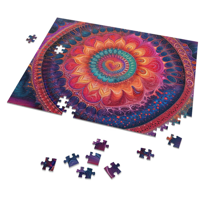 Vibrant Spiral Mandala - Jigsaw Puzzle (100, 252, 500, 1000 pieces) - Puzzle - g(0D·IO) - 29.25" × 19.75" (1000 pcs) - -