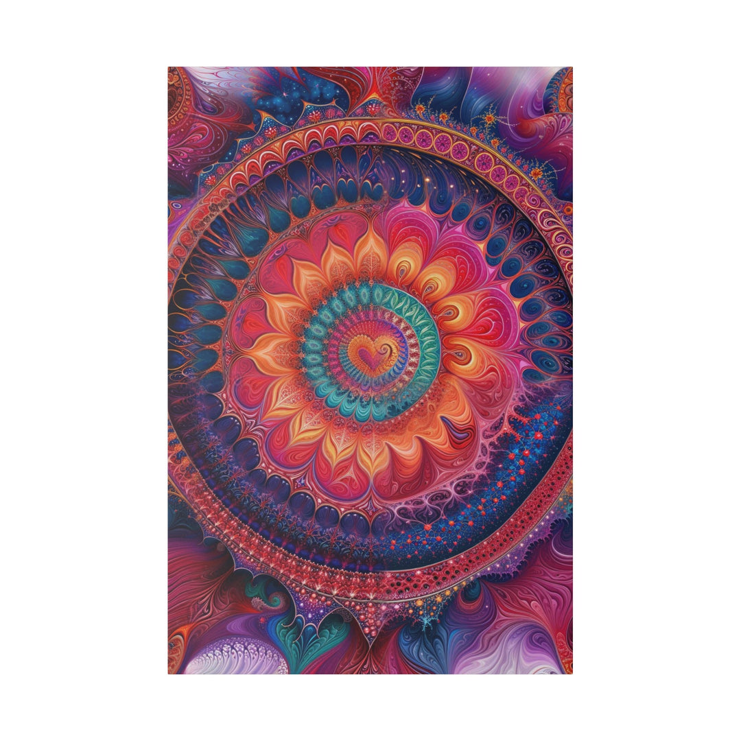 Vibrant Spiral Mandala - Matte Canvas - Canvas - g(0D·IO) - 32″ x 48″ (Vertical) - 0.75'' -